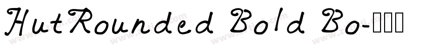 HutRounded Bold Bo字体转换